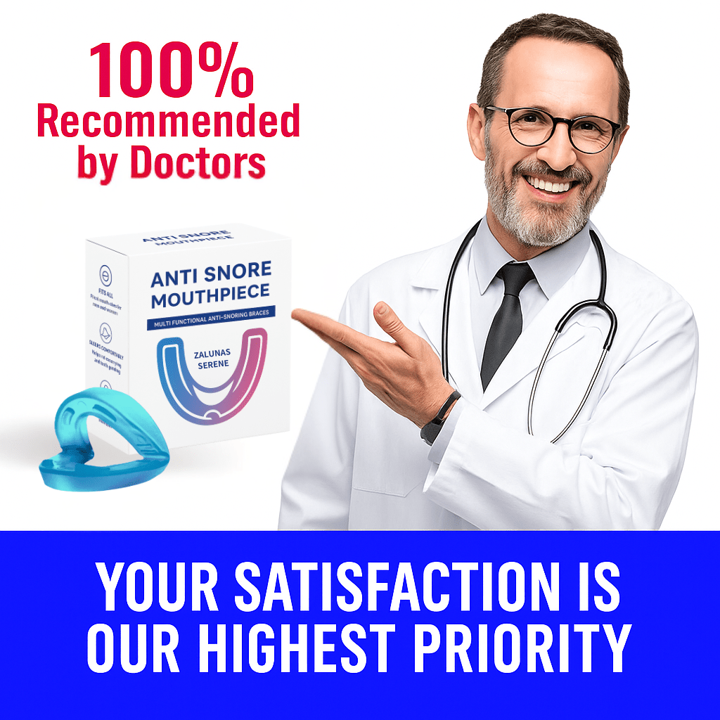 ZALUNAS Serene – Premium Anti-Snore Mouthpiece + Free Premium Nasal Dilator