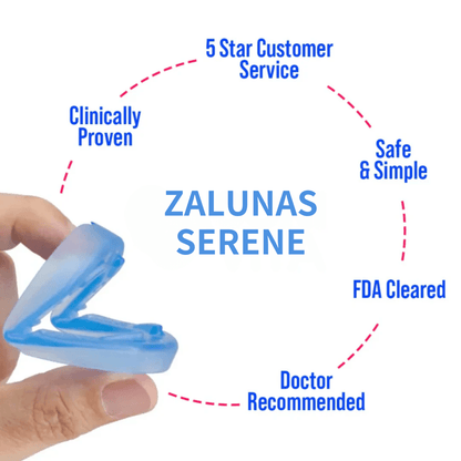 ZALUNAS Serene – Premium Anti-Snore Mouthpiece + Free Premium Nasal Dilator